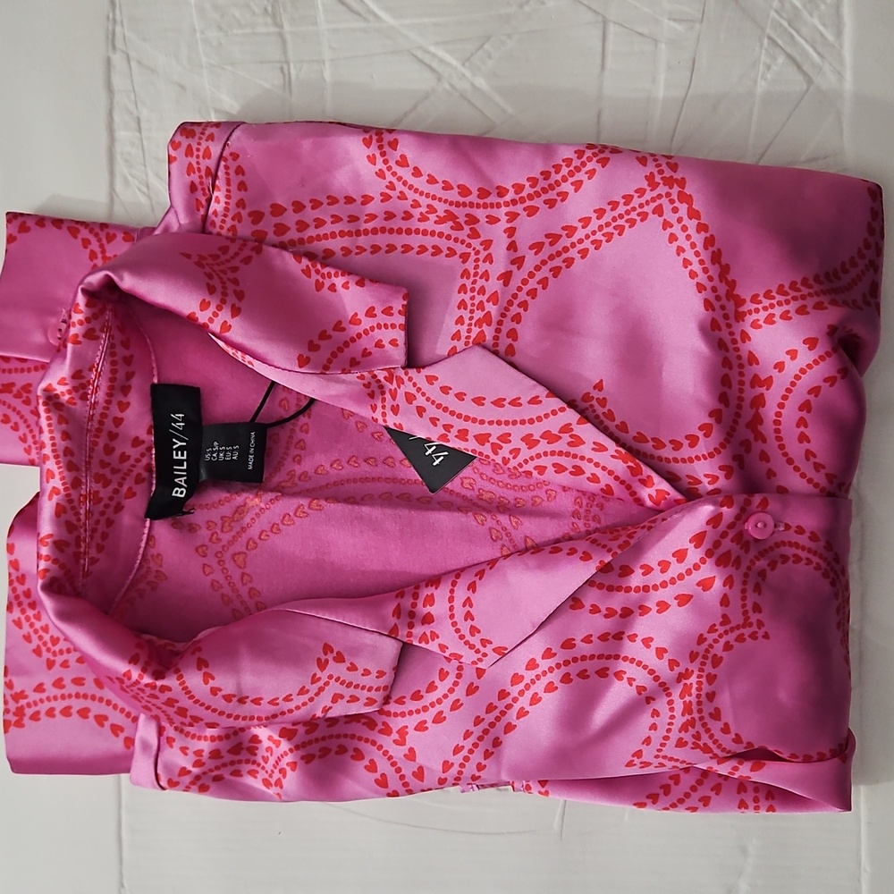 Bailey 44 Fuchsia and Coral Blouse